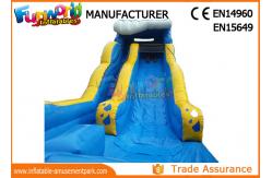 China Giant Commercial Inflatable Water Slide / Inflatable Wipe Out Slide supplier