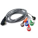 OEM ODM Schiller ECG Holter Cable Grey TPU 10 Leads Banana Cable for sale