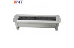 China Desk Pop Up Power Data Connector With  3* Universalniversal Plug Configuration supplier