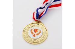 China Customized Football Sport Souvenir Gift Blank Gold Plating Sublimation Medals supplier