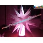 Colored Inflatable Lighting Decoration Cone , 5m LED Color Changing Lights Pillar for sale