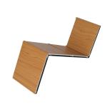 Sound Insulation Weather Resistance PE/PVDF Coating Wooden Aluminum Composite Panel for sale