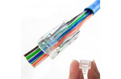 China 1000Base-T EZ 8p8c RJ45 Connector Utp Cat6 Rj45 Modular Plug supplier