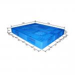100% Recycled One Way Plastic Pallets Blue Plastic Reusable Pallets