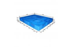 China 100% Recycled One Way Plastic Pallets Blue Plastic Reusable Pallets supplier
