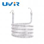 3D Single Tube Clear Quartz Glass Tube Halogen Infrared Heating Element Tube for sale