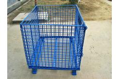 China High Strength Industrial Metal Pallet Cages Warehousing / Component Storage supplier
