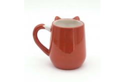 China Customized Handmade 3d Fox Animal Cute Lovely Ceramic Mugs Coffee mug supplier