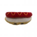 13cm 5.12 Inch Pet Plush Toys Hot Dog Plush Dog Toy EMC for sale