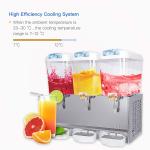 18 L X 3 Cooling and Mixing Beverage Cold Drink Dispenser Machine For Party/Restaurant for sale