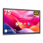 4K HD School Interactive Whiteboard Android 13 8 128G Win10 Dual System Touch Display Aspect Ratio 16 9 for sale