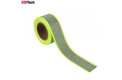 China Customizable Reflective Webbing Tape Applied To Sportswear Bags Shoes supplier
