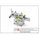Two Sides Servo System Wine Bottle Labeler Opaque / Transparent Label