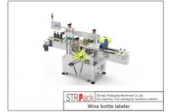 China Two Sides Servo System Wine Bottle Labeler Opaque / Transparent Label supplier