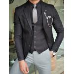 Black Slim Fit Stretch Suit for sale
