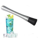 8.26 Inch Stainless Steel Cocktail Muddler Fruit Based Drinks Mojitos Muddler