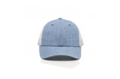 China 6-Panel Customized Embroidered Trucker Cap 2 Eyelet Classic Look supplier