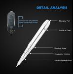 Fast Speed And Silent Permanent Makeup Machine With Fashion Handpiece Design for sale