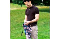 China Customizable Logo Golf Microfiber Fabric Waffle Pattern Golf Towel With Buckle And Hook supplier