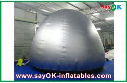 China Silver Round  5m Inflatable Planetarium Dome With Projection Cloth Projection Tent supplier