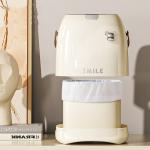 Desktop Trash Can Home Office Trash Can Plastic Press Waste Container Recycling Bin Waste Bin with Lid for sale
