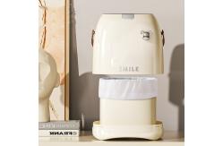 China Newly Designed Desktop Cute Snack Container Plastic Trash Can Waste Bin with Lid supplier
