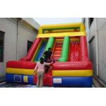 Inflatble Slide / inflatable double lane slide 0.55mm PVC Tarpaulin for sale