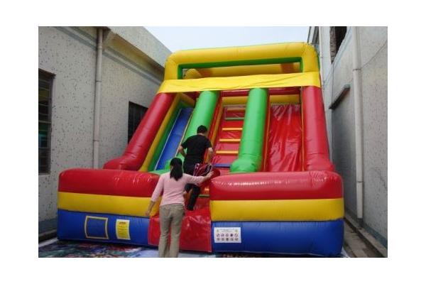 Inflatble Slide / inflatable double lane slide 0.55mm PVC Tarpaulin