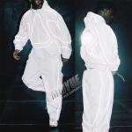 Oversized 3m Reflective Nylon Windbreaker Tracksuit Streetwear Jacket And Jogger Set for sale