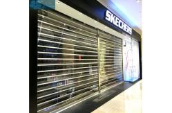 China 4000mm Width 2.2mm PC Panel Aluminum Clear Roller Shutters supplier