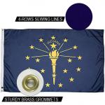 3x5ft State Of Indiana Flag Outdoor Heavy Duty Dupont Nylon US Flags for sale