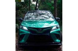 China Coating Metallic Emerald Gloss Car Vinyl Wrap With Scratch Protection supplier