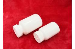 China Stick Label 60mm Plastic Pill Bottles Broken Proof With Aluminium Liner supplier
