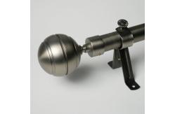 China 16mm Home Decorations Plating Retractable Pipe Curtain Rods supplier