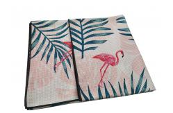 China Microfiber Custom Printed Sand Free Beach Towel Waffle Fabric supplier