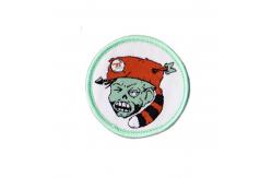 China Twill 3D Embroidery Iron On Jean Patches Custom Sew On Badges supplier