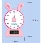 Kids ABS Pink Blue Rabbit Shape Education Countdown Timer For Studying Kitchen Yogo for sale