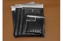 China Black Heat Sealed Padded Mailing Envelopes With Bubble Wrap Inside For Lens supplier