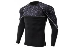 China Sublimation Printed Long Sleeve Surf Rash Guard High Quality Custom supplier