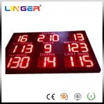 Bright Red Color Mini Cricket Scoreboard With 12 Inch Digitits For Outside Usage for sale