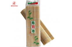 China Multifunctional ISO9001 24cm*24cm Bamboo Mat For Sushi supplier