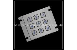 China Watertight Illuminated Keyboard , 12 Keys Metal 3x4 Keyboard With Usb Interface supplier