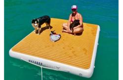 China Customized Fireproof 28oz Yacht Dock Inflatable Water Platform supplier