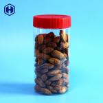 Clear Empty Round Wide Mouth Plastic Jars Dried Nuts Cashew Packing for sale