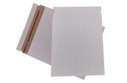China Lightweight 13x13cm Recycled Rigid Mailers White Cardboard Envelopes supplier