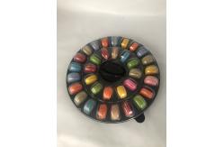 China Beautiful Portable Macaron Transparent Plastic Tray Chocolate Candy Box supplier