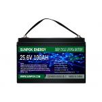 100Ah 24 Volt Lithium Ion Deep Cycle Battery Rechargeable For Solar