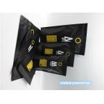 Custom printed matte black coffee bag packaging pouch / sachet for sale