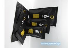 China Custom printed matte black coffee bag packaging pouch / sachet supplier