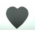 Natural Stone Placemats , Black Slate Plates Heart Shape With Pads for sale